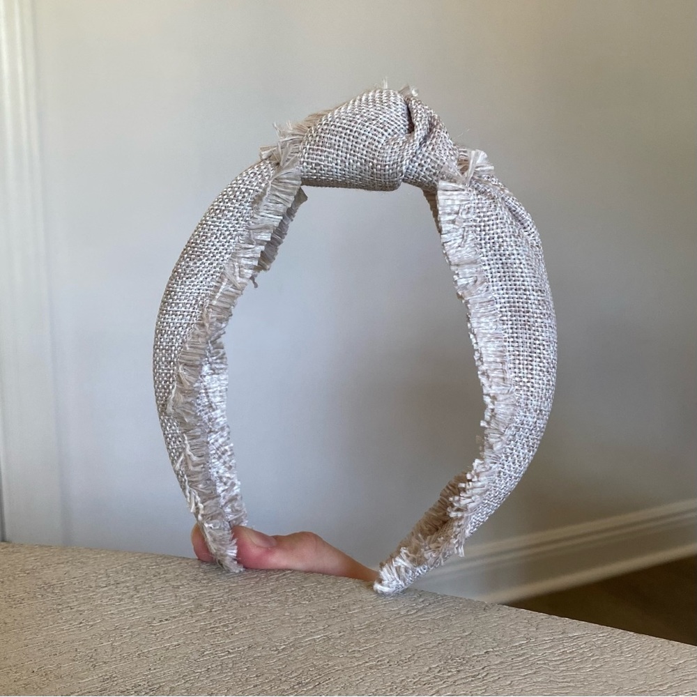 J Crew Knotted Headband with Frayed Edges